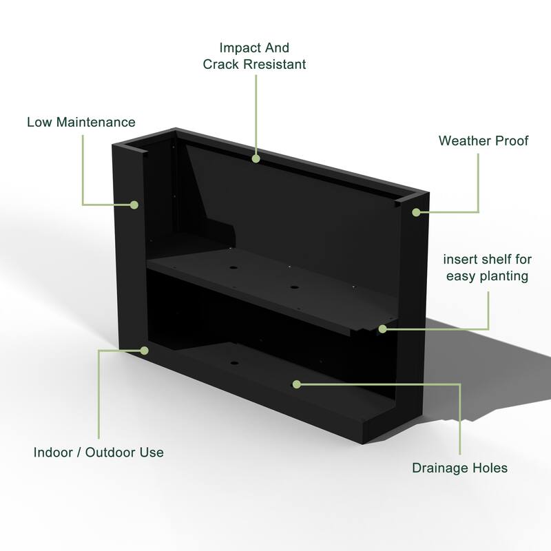 Metal Planters for Outdoor Plants Planter Box