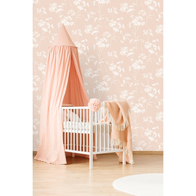 Luxe Haven Floral Mist Peel and Stick Wallpaper