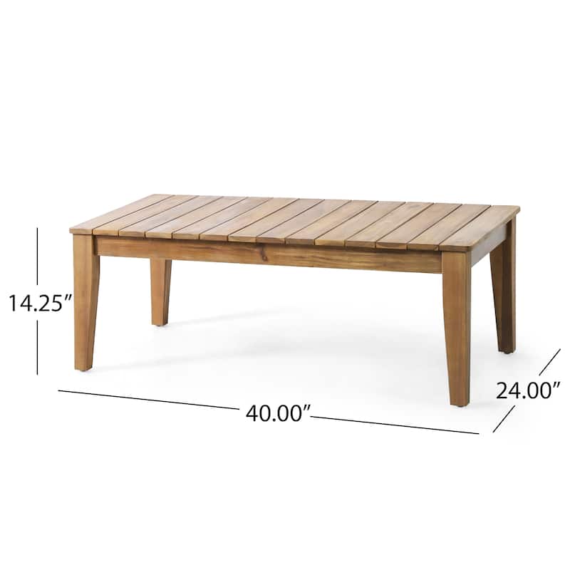 Rossville Outdoor Cushioned Acacia Chat Set by Christopher Knight Home