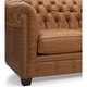 preview thumbnail 14 of 27, Hancock Tufted Top Grain Italian Leather Chesterfield Sofa - 31" H x 86" W x 40" D