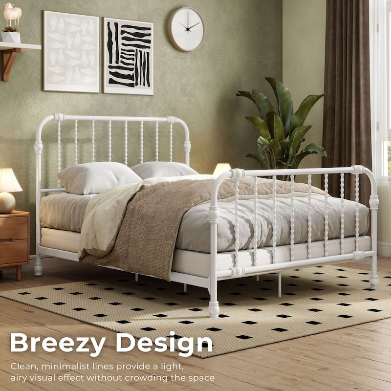 Furniture of America Wren Metal Full Spindle Bed.