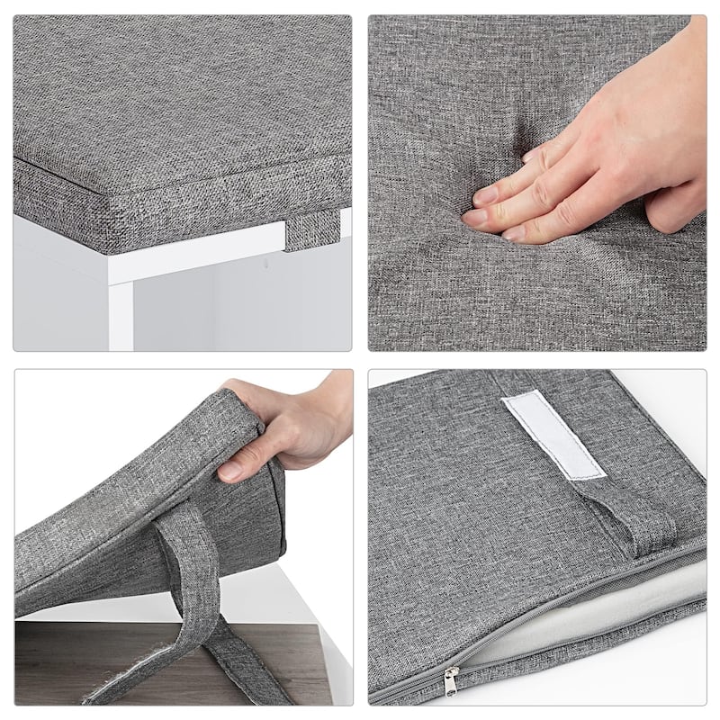 20 Inches Shoe Bench with Cushion