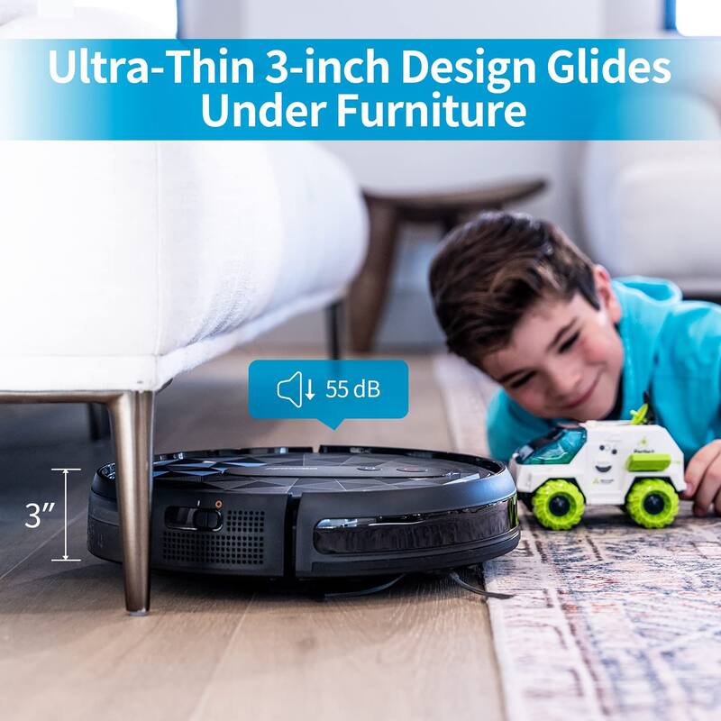 AIRROBO Robot Vacuum Cleaner Automatic SelfCharging Cleaner Bed Bath