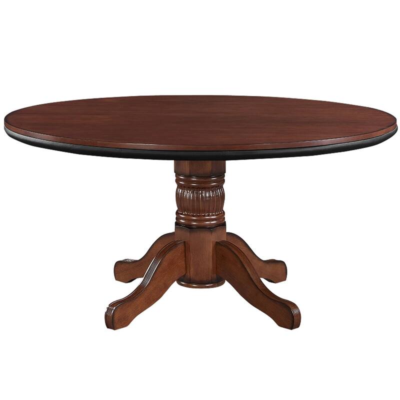 Wood Two-in-one 60 Inch Poker and Game Table With Padded Vinyl Poker Surface By RAM Game Room - 60 INCH