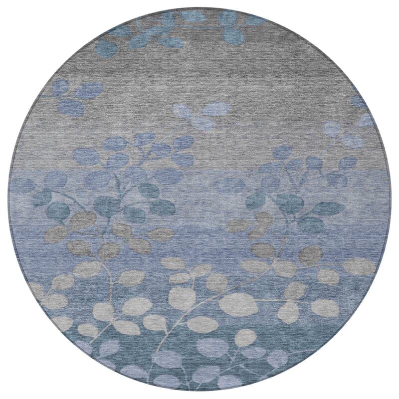 HomeRoots Floral Transitional Rectangle Outdoor Rug