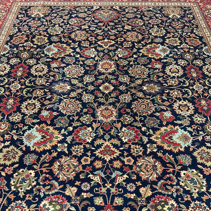 HERAT ORIENTAL Hand-knotted Indo 8' x 10' Isfahan Wool Rug - 8' x 10'