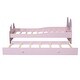 preview thumbnail 8 of 14, Cartoon Twin Size Platform Bed with Trundle Cute Headboard
