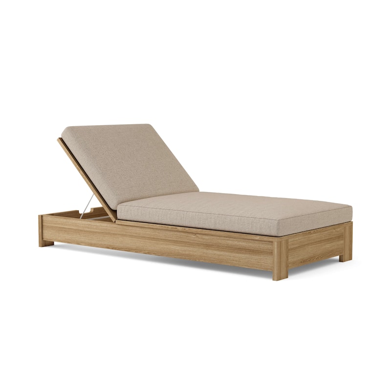 Madera Teak Outdoor Chaise Lounge - Adjustable