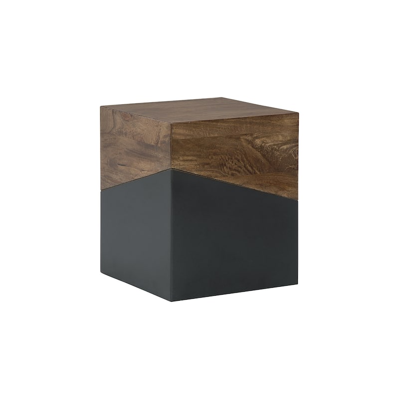 Trailbend Brown/Gunmetal Accent Table - 15"W x 15"D x 18"H