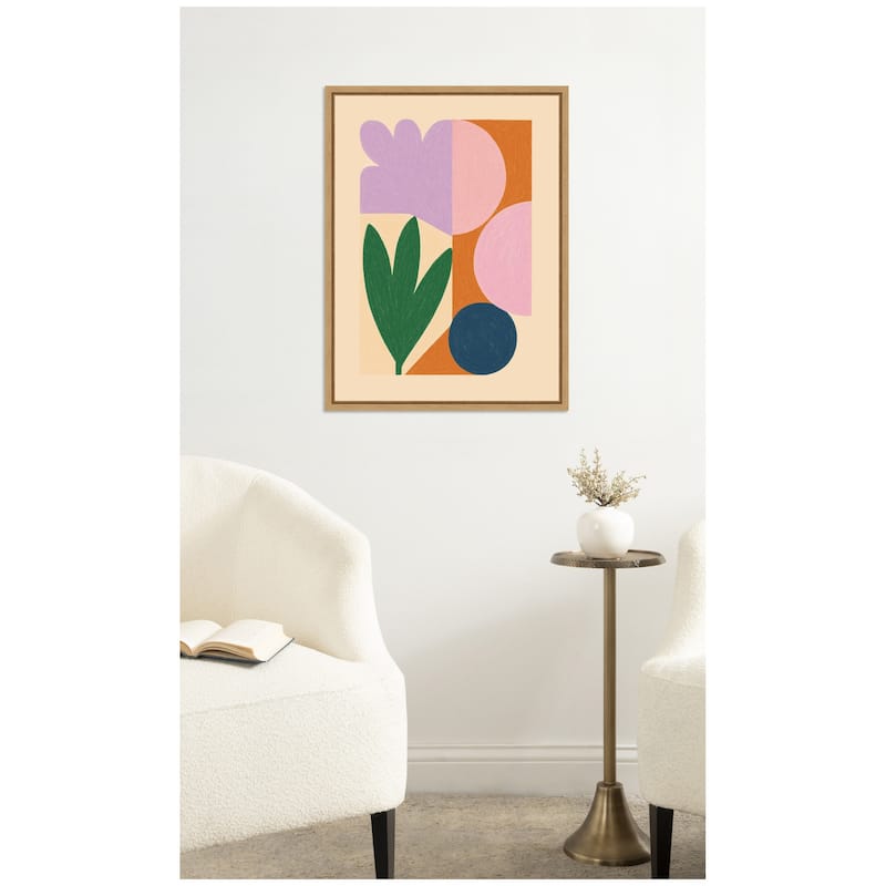 Kate and Laurel Flowers by Laura Moss Framed Canvas Wall Art Print