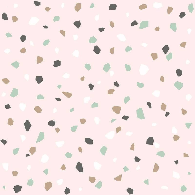 Chesapeake Ona Pink Terrazzo Wallpaper - 20.9 x 396 x 0.025