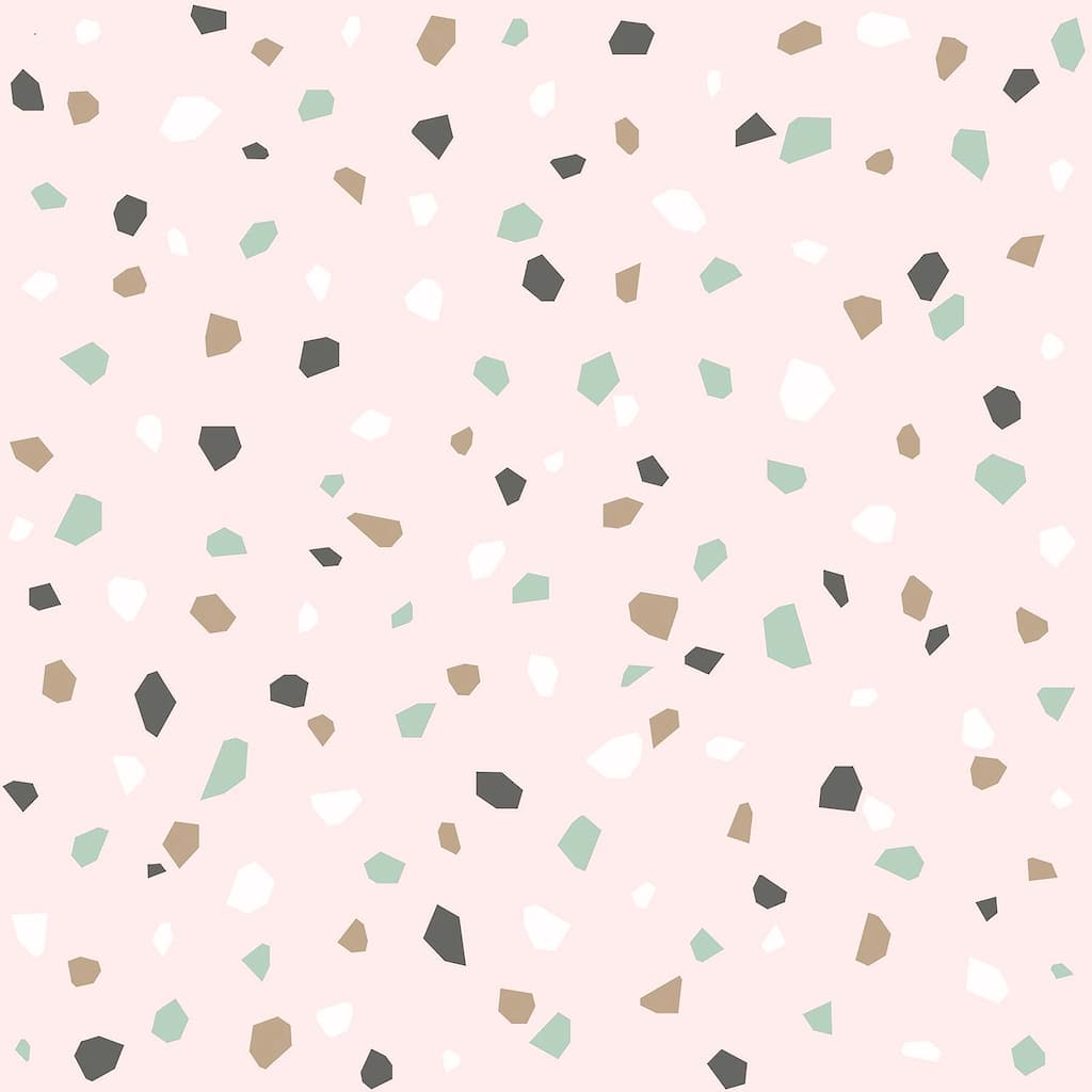 Chesapeake Ona Pink Terrazzo Wallpaper - 20.9 x 396 x 0.025