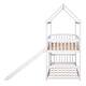 preview thumbnail 28 of 31, Twin Over Twin House Bunk Bed w/Slide, Guardrails, Roof Decorative