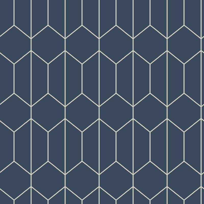 Arthouse Orson Navy Trellis Wallpaper