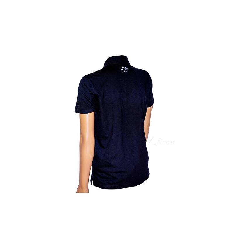 Hemingway Pilar Black w. Green & Red Stripes Regular Fit Polo Shirt by Alison Nautical
