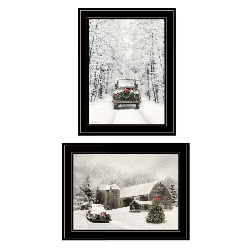 TrendyDecor4U Farmhouse "Antique Christmas" 2-Piece Vignette by Lori Deiter