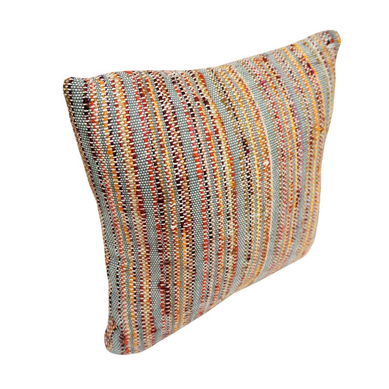 Home&Manor Alena Hand Spun Silk Pillow 20"