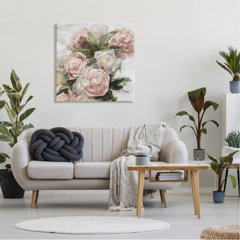 Stupell Pink Carnation Flower Blossoms Canvas Wall Art by Emily Ford ...