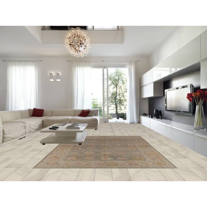Hand Knotted Oriental 100% Wool Carpet Transitional All-Over Greys & Charcoal Oushak Area Rug - 11' 10'' X 8' 11''