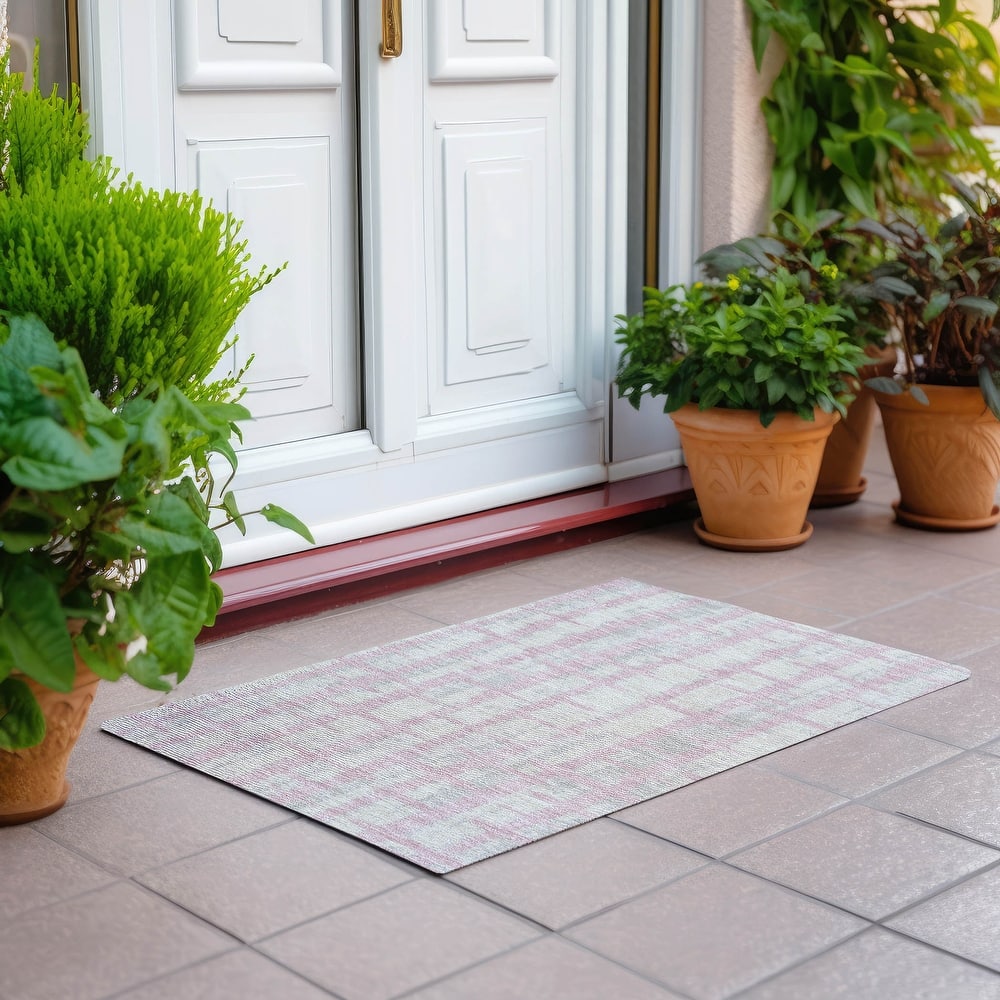 Machine Washable Indoor/ Outdoor Chantille Contemporary Ombre Rug