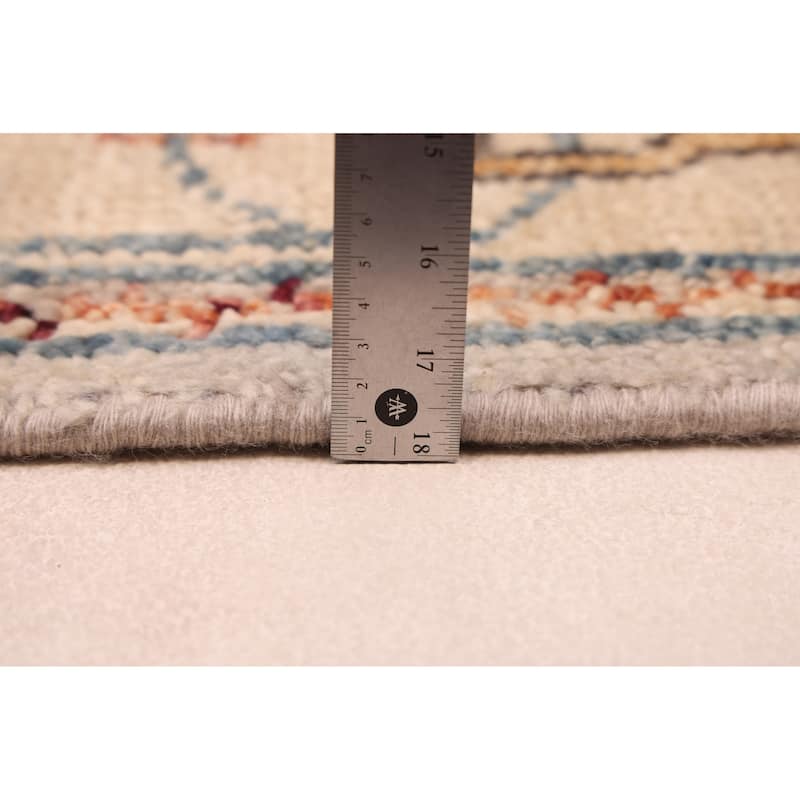 ECARPETGALLERY Hand-knotted Jules Serapi Light Grey Wool Rug - 8'0 x 9'11