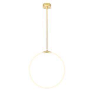 Hoops Integrated LED 24in Satin Gold Chandelier - Satin Gold