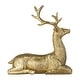preview thumbnail 8 of 6, Glitzhome 11"H Resin Christmas Lying Reindeer Table Decor