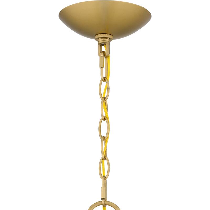 Frida 9-Light Aged Brass Chandelier