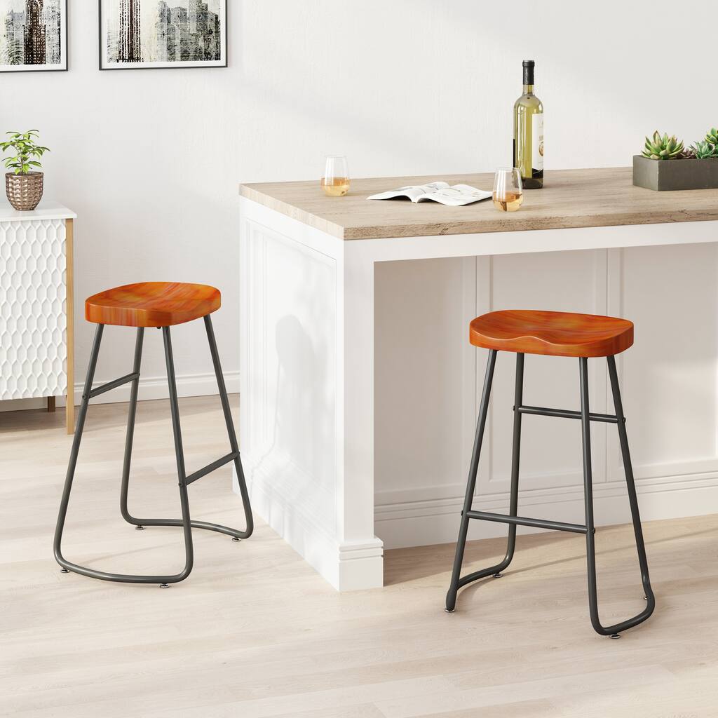 29.52" Stylish and Minimalist Bar Stools for Kitchen 2pcs