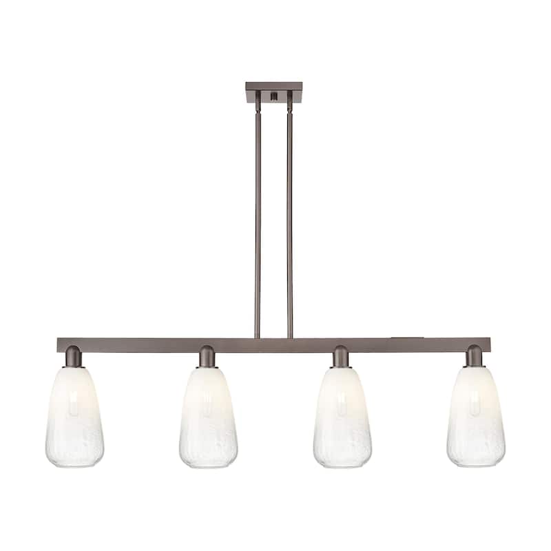 Innovations Lighting 716-4I-8-46 Brookhaven Almond Linear Brookhaven - Oil Rubbed Bronze / Opal