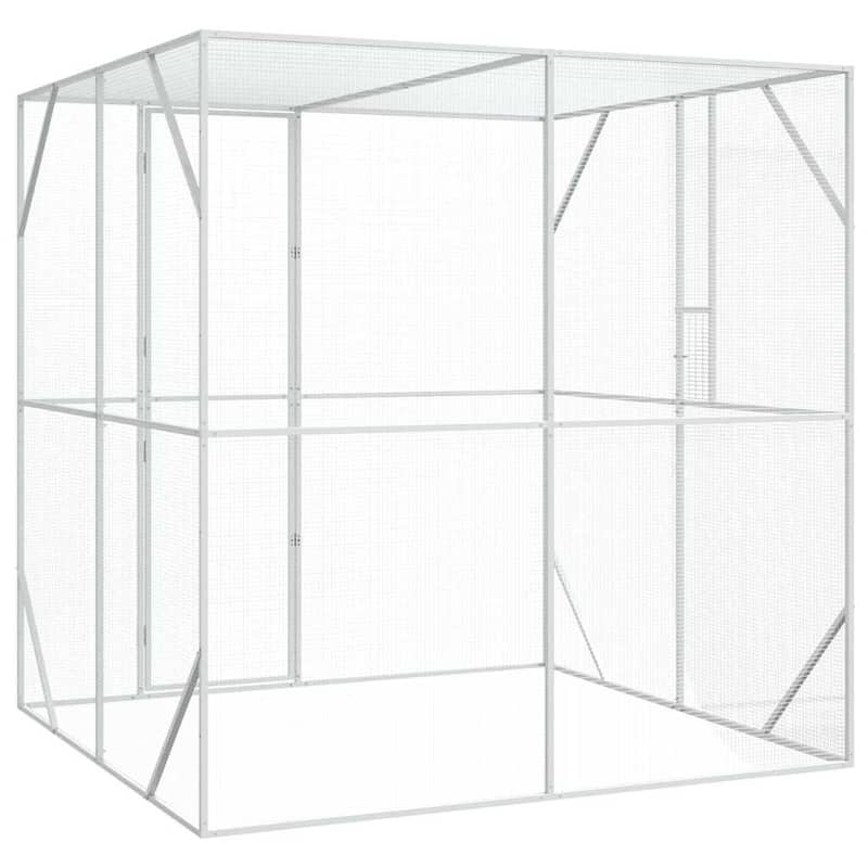 vidaXL Bird Cage Anthracite Galvanized steel