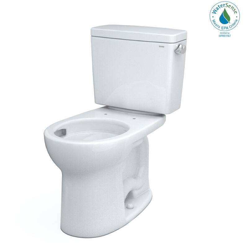 Toto CST775CEFRG#01 Drake 1.28 GPF Two Piece Round Chair Height Toilet with Right Hand Lever