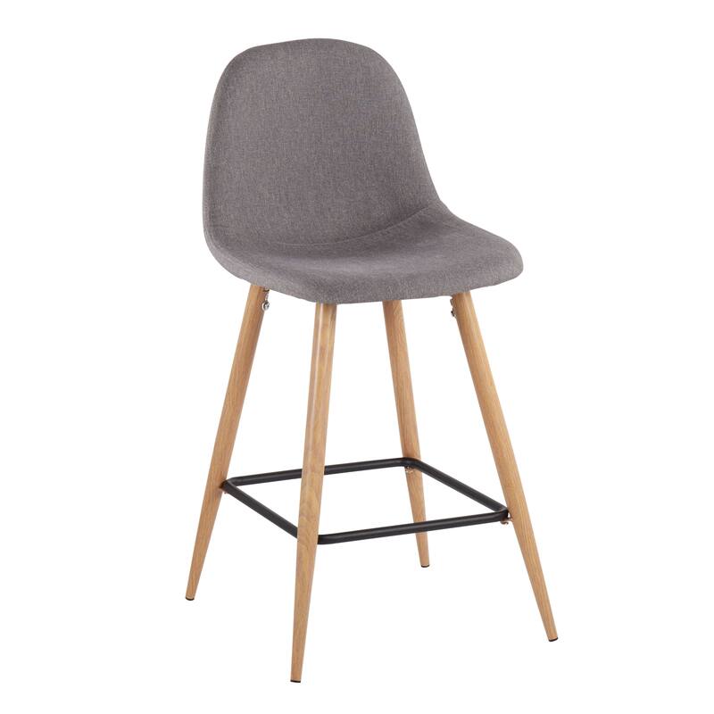 Carson Carrington Stone Natural Counter Stool - Set of 2