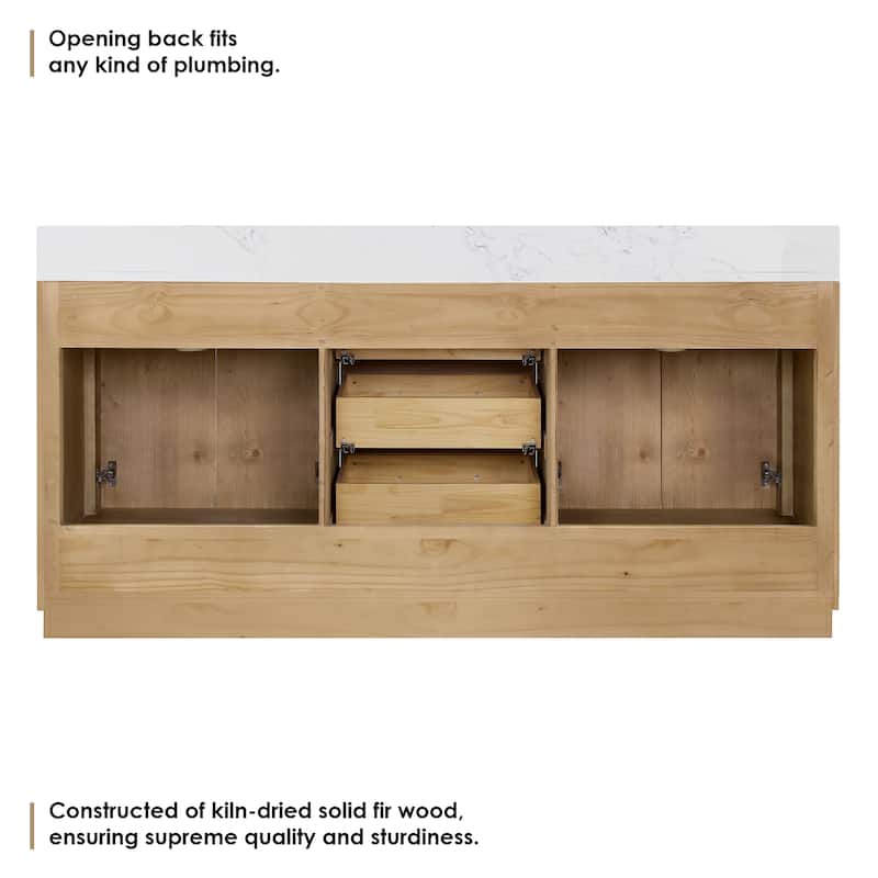 Altair Bellavia Bath Vanity in Weathered Fir with Mirror