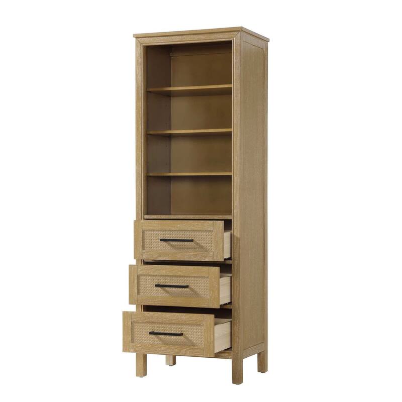 Winslow 16-28 Inch Open Shelving Bath Storage Cabinet