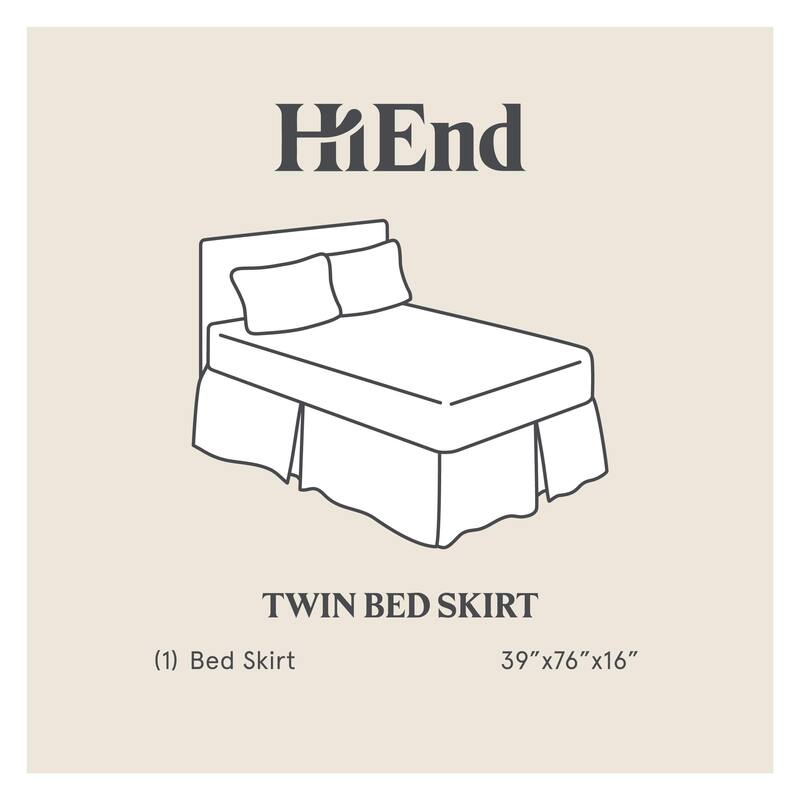 Paseo Road by HiEnd Accents Carter Tweed Bed Skirt, 1PC
