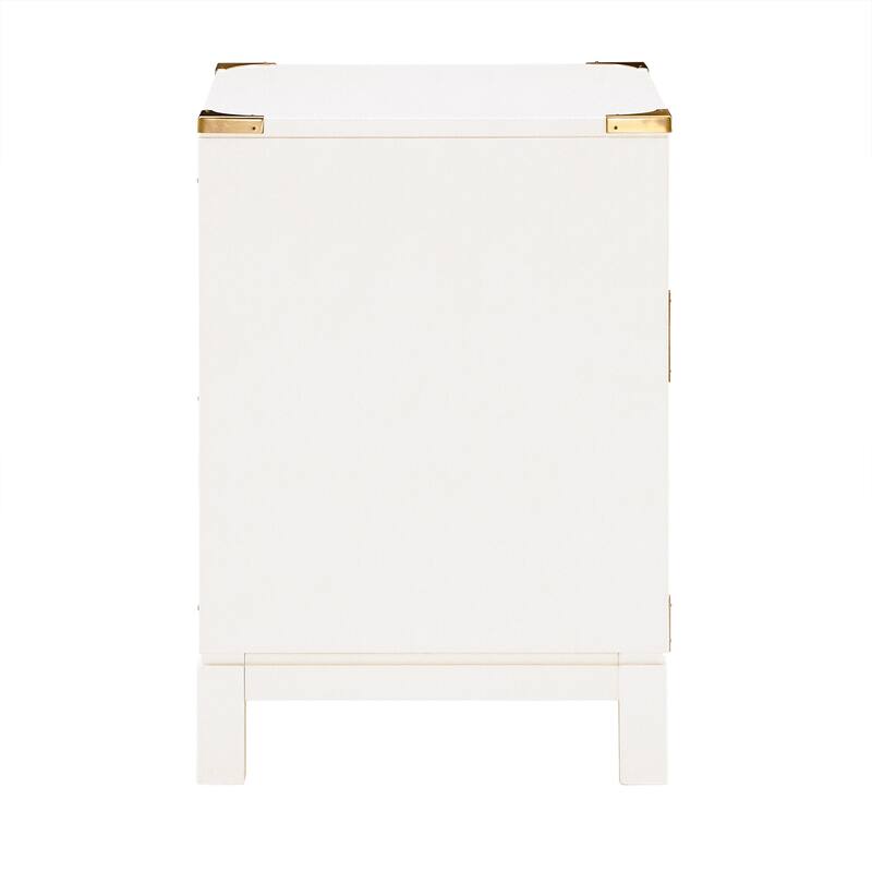 Kedric 1-Drawer Gold Accent Nightstand by iNSPIRE Q Junior