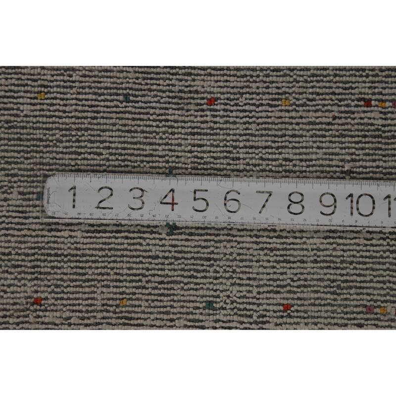 Hand Knotted Oriental 100% Wool Carpet Tribal Tribal Green Gabbeh Area Rug - 8' 1'' X 4' 10''