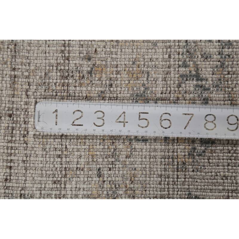 All-Over Abstract Indian Area Rug Hand-Knotted Wool Carpet - 8'0"x 11'5"