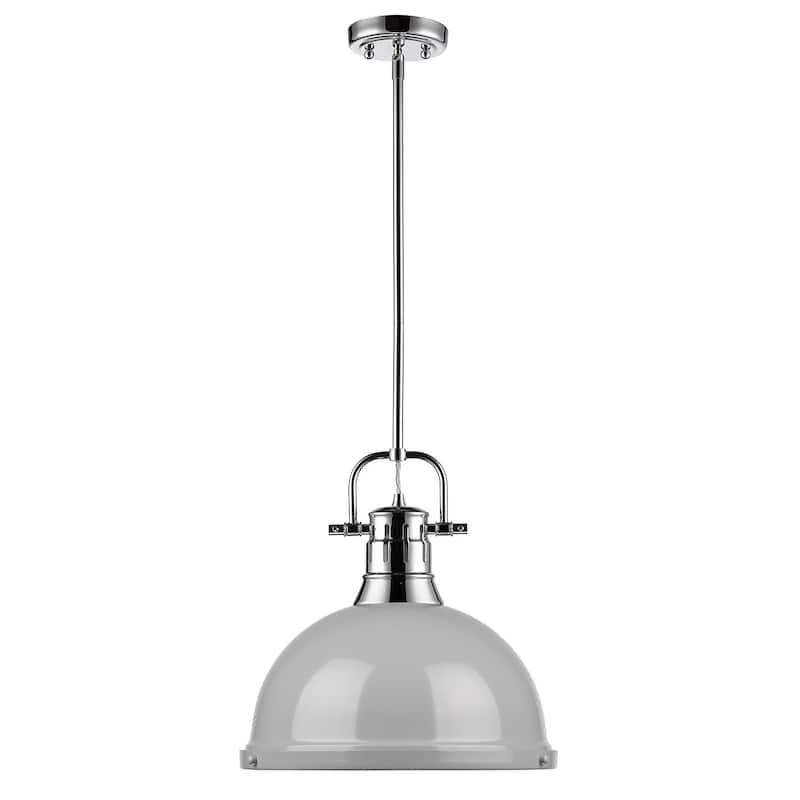 Golden Lighting Duncan Single Light 14" Wide Pendant