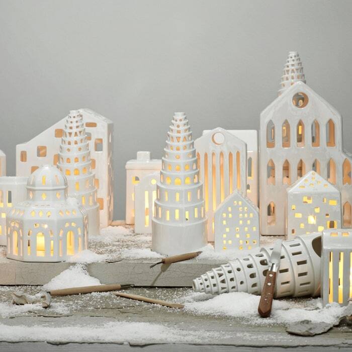 Kähler Urbania Lighthouse High Tower, White - H: 8.9"