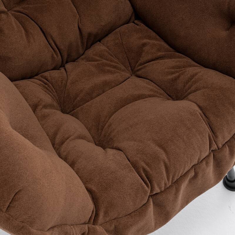 Accent Recliner Chair with Ottoman - Comfortable Upholstered Lounge Chair with Footrest, Ideal for Living Room, Bedroom