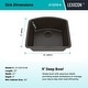 preview thumbnail 3 of 5, Lexicon Platinum 2321D Quartz Composite Single Bowl Kitchen Sink