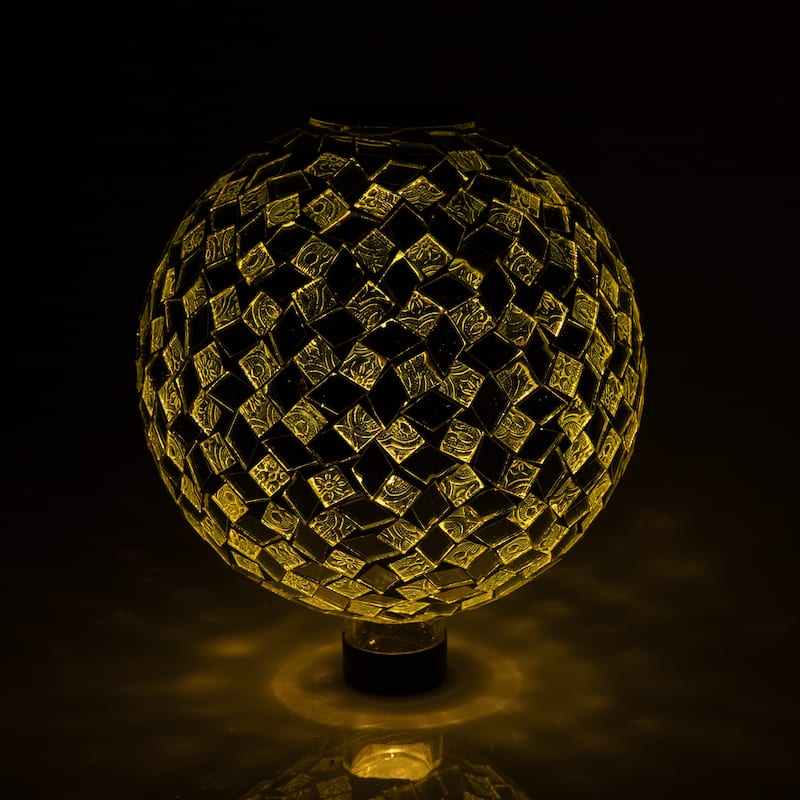 Sunnydaze 10-Inch Solar Glass Gazing Garden Globe