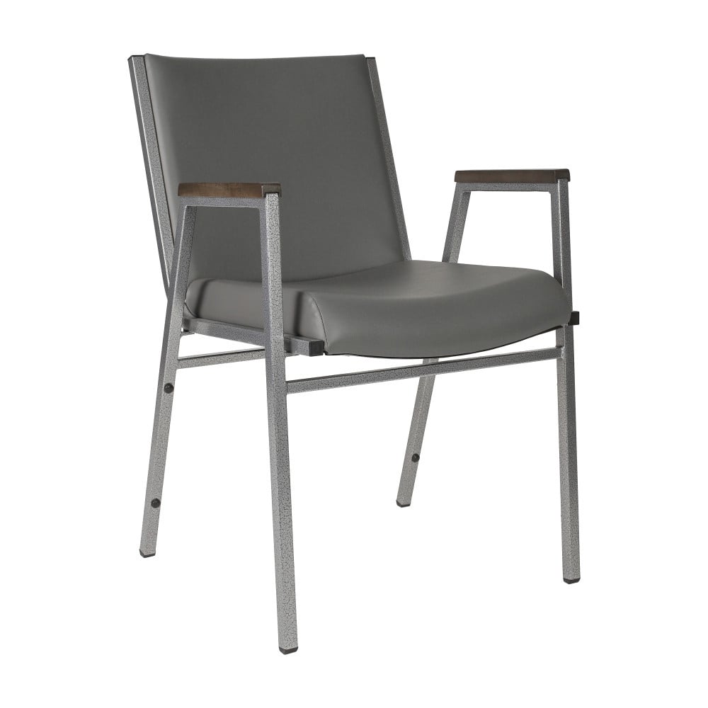 Heavy Duty Stack Chair with Arms - 21"D x 21"W x 31"H