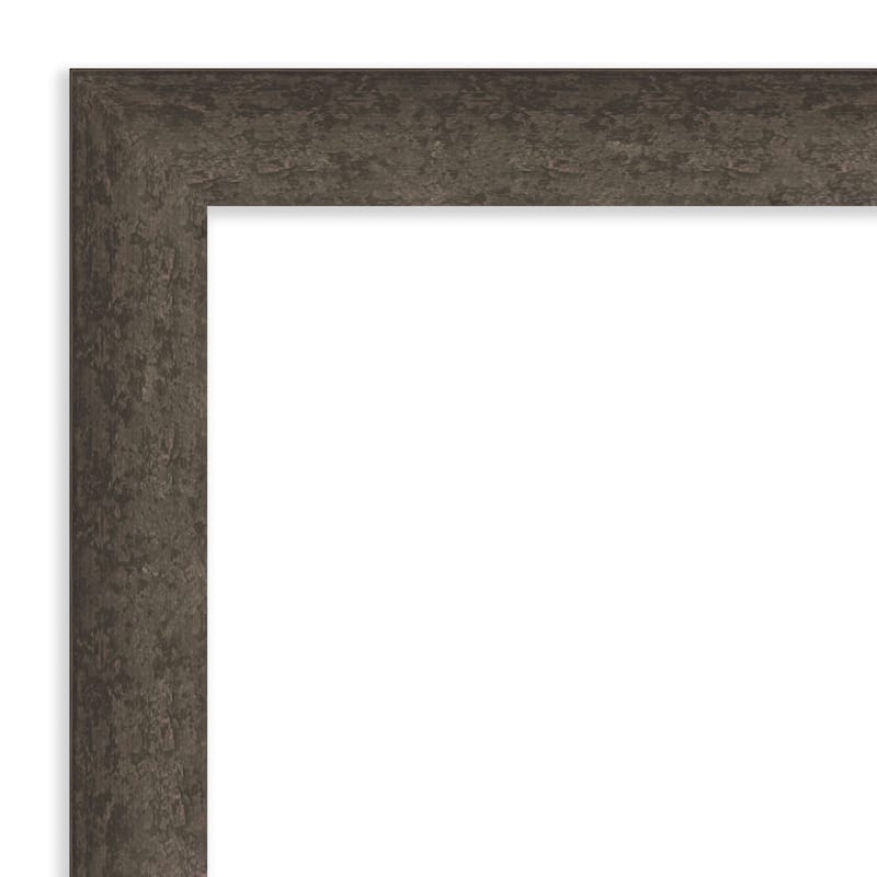 Dappled Non-Beveled Wood Framed Full-Length Floor Leaner Mirror - Glass Size 24x60