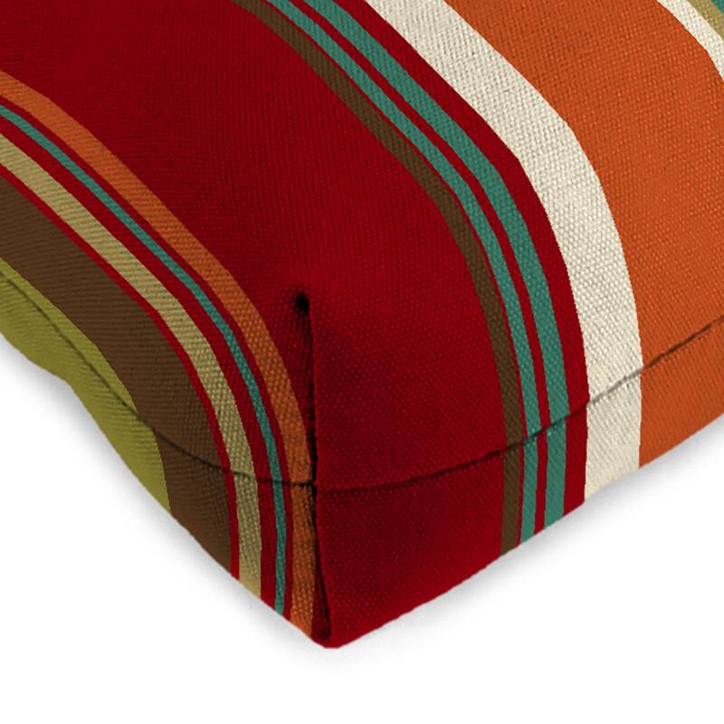 18" x 18" Contoured Outdoor Wicker Seat Cushion - Set of 2 - 18'' L x 18'' W x 4'' H