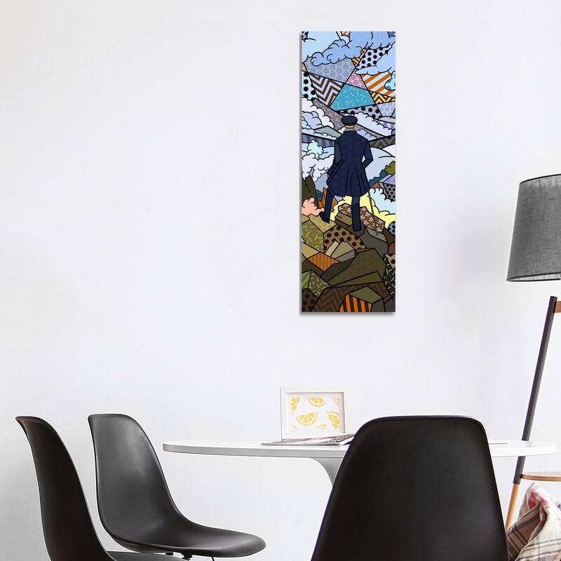 iCanvas "Wanderer Above the Sea and Fog (After Caspar David Friedrich)" by 5by5collective Canvas Print - 48x16x1.5