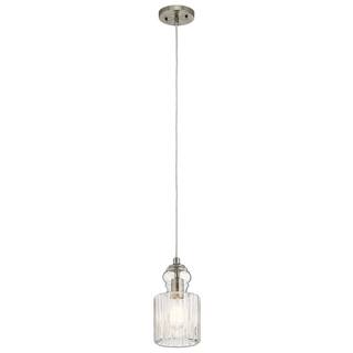 Kichler Lighting Riviera Collection 1-light Brushed Nickel Mini Pendant - Brushed nickel