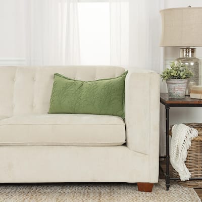 Botanical Cotton Casement Throw Pillow